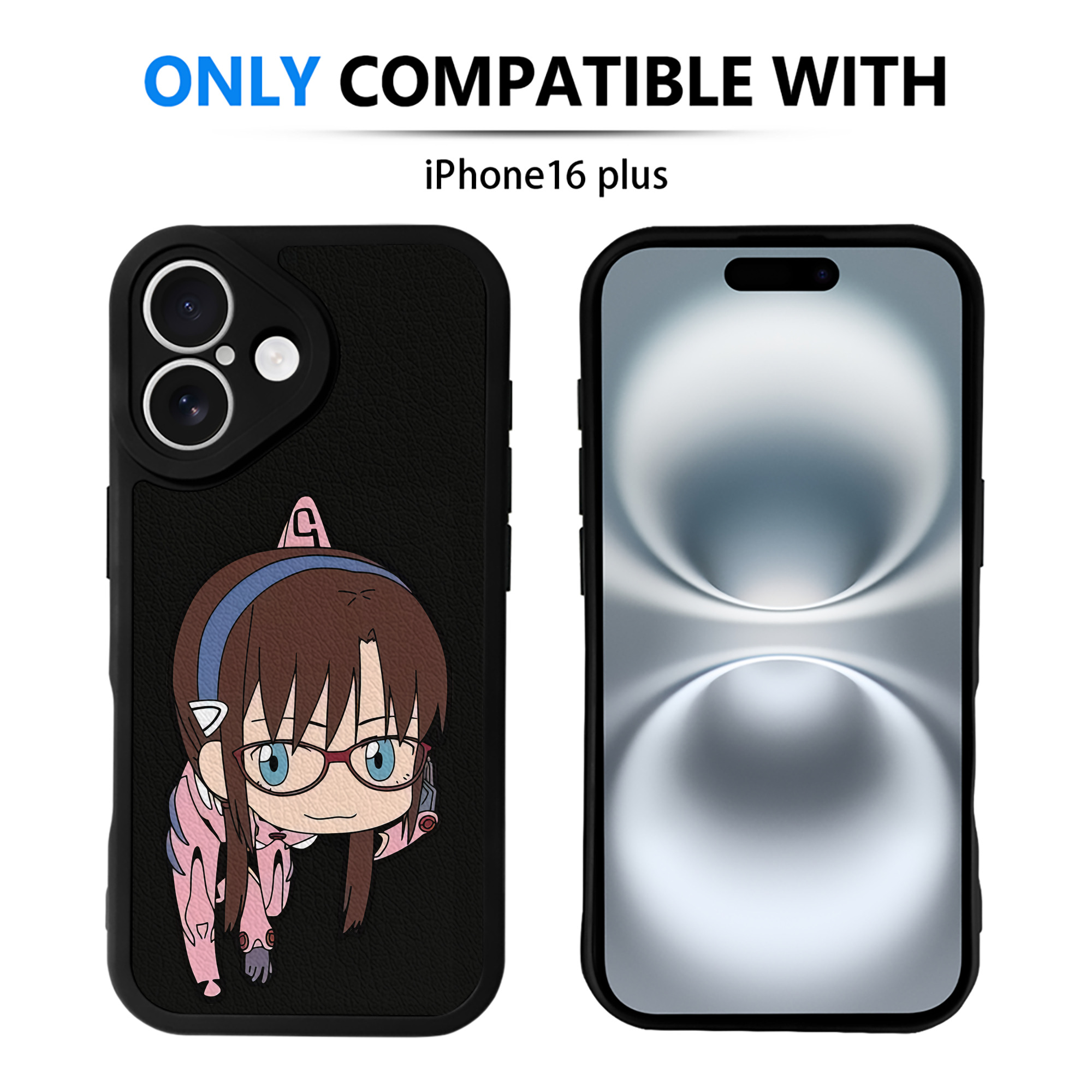 （画像用） EVA 新世紀エヴァンゲリオン 【iPhone 16シリーズ対応】シリコンスマホケース（レザー調） 材質：シリコン